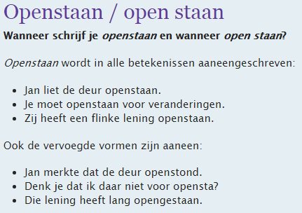 onzetaal's tweet image. #taaltip 'Open( )staan' is in alle betekenissen één woord. Meer uitleg: onzetaal.nl/taaladvies/adv…