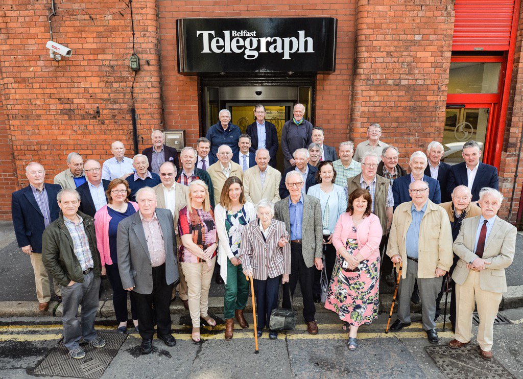 BBCMarkSimpson's tweet photo. It was the best of times, it was the worst of times. Reunion of Belfast Telegraph hacks from the 70s, 80s &amp; 90s https://t.co/w4pMmxhN6F