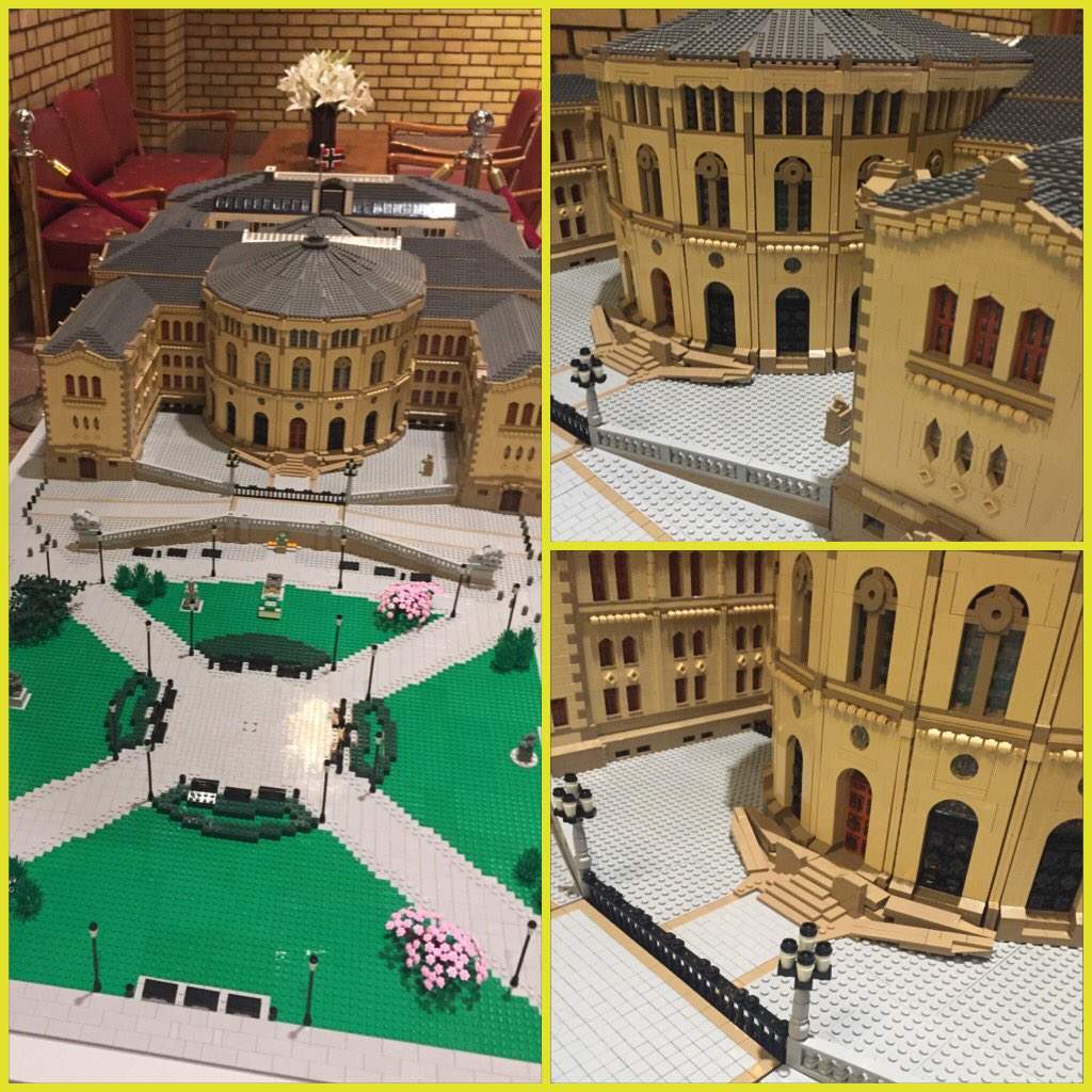 Trinesg's tweet image. Noen synes vi har et leke #Storting men nå har vi i alle fall et #LegoStorting 😊
