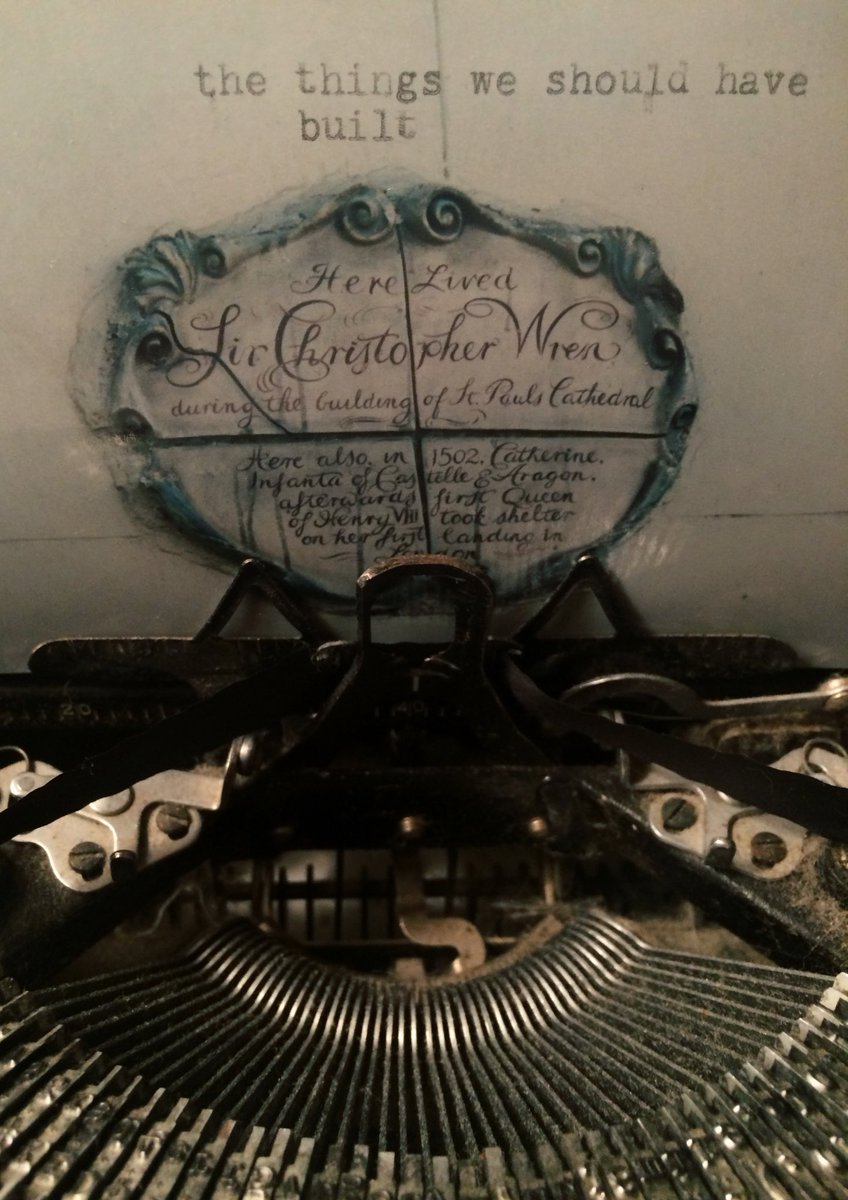typewreck's tweet image. The things we should have built #typeart #typewriter #london #oursecretplaces