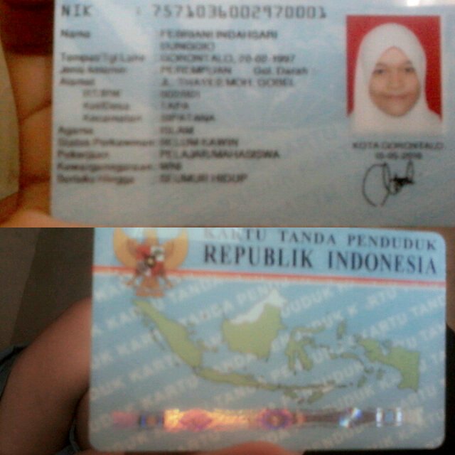Akhirnya ad KTP jga wkwk