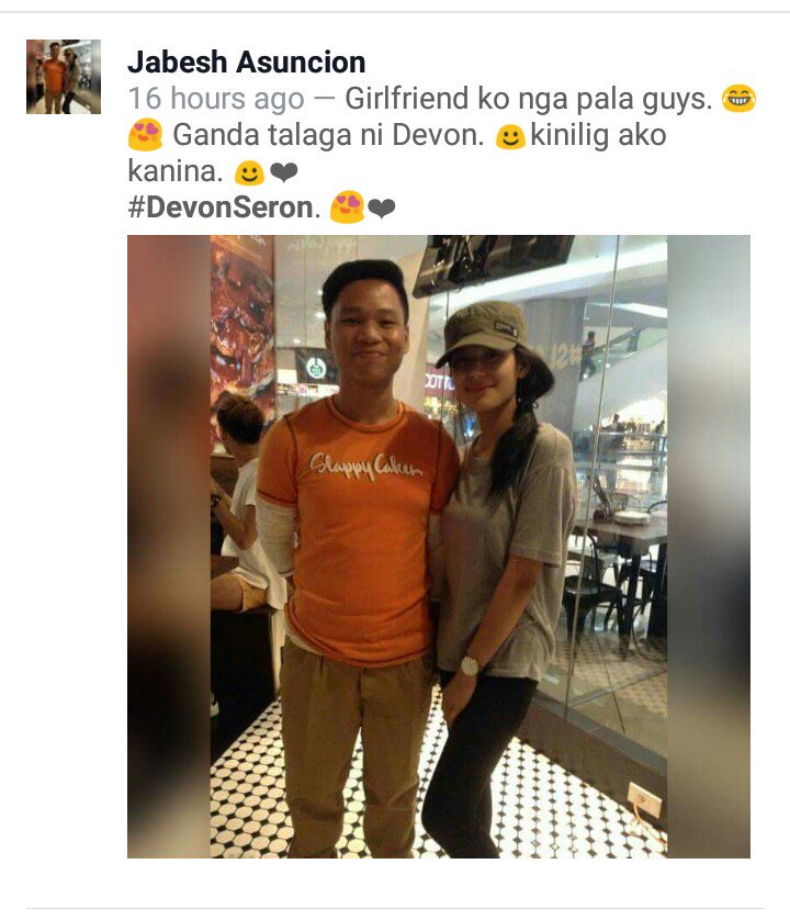 devonsupporter's tweet image. Hahaha kinilig tlaga si kuya sayo @devonseron17 ganda mo kahit simple lng.😍😍😍#fanboy #divinedevon #jabeshasuncion