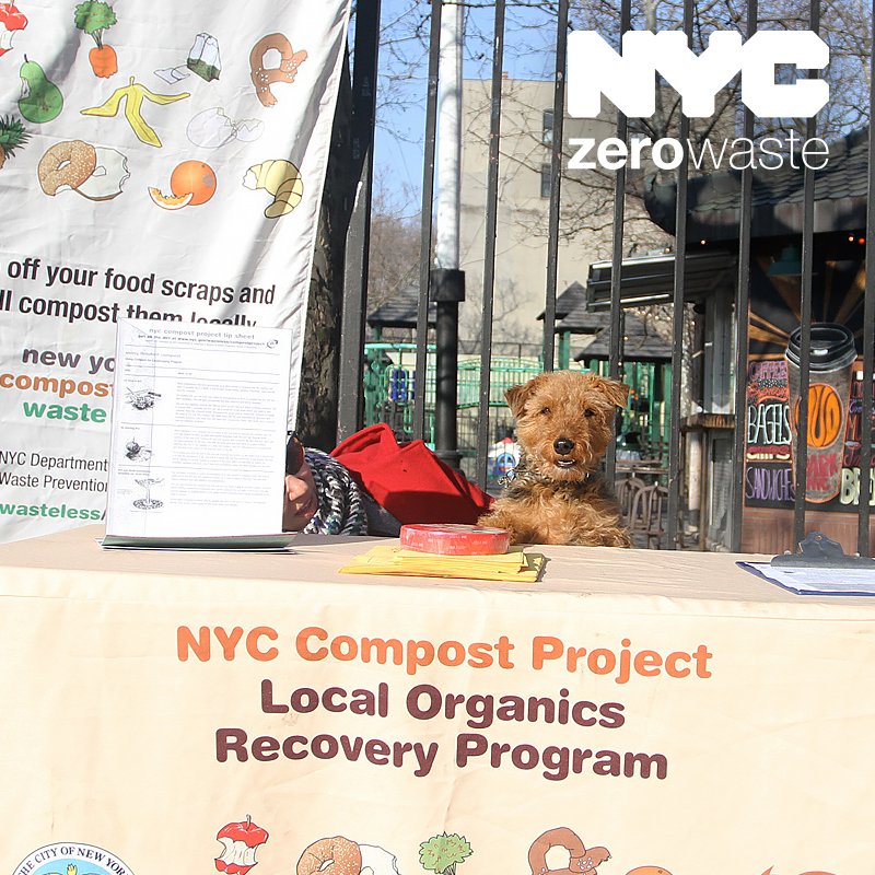 NYCzerowaste's tweet photo. #CommuterComposting sites are open early. Swing by, drop off your food scraps &amp; keep moving! https://t.co/Ih8tmDv7TT https://t.co/3RHO8nD8nd