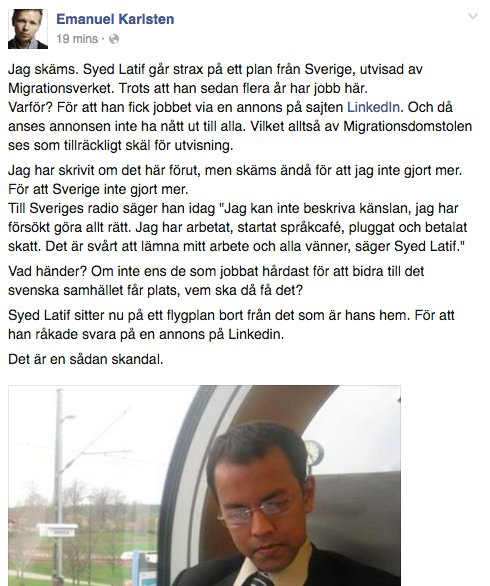 Vilken skandal detta är.