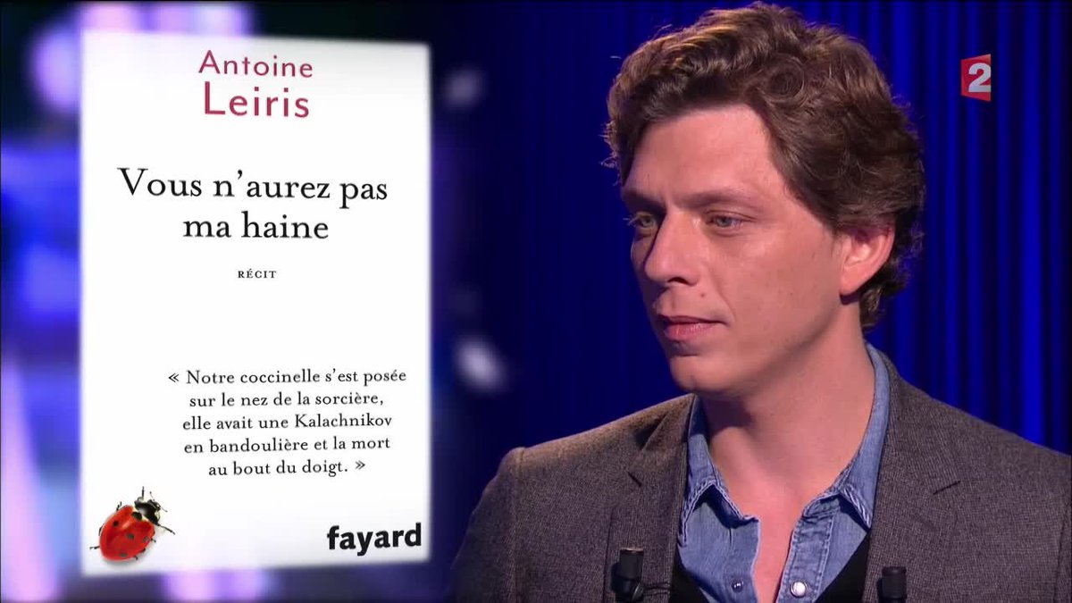 « vous n'aurez pas ma haine. » le très touchant récit d'antoine leiris