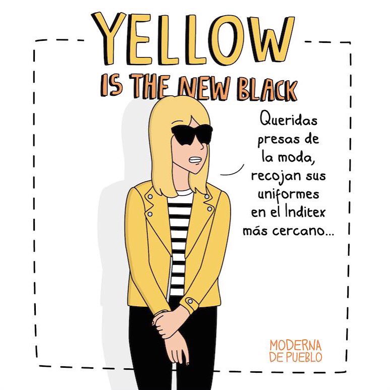 ModernaDePueblo's tweet photo. Ya pueden pasar a recoger la #chaquetaamarilla (también disponible en azul celeste para sentirse aún más únicas). https://t.co/8YNnv47SWP