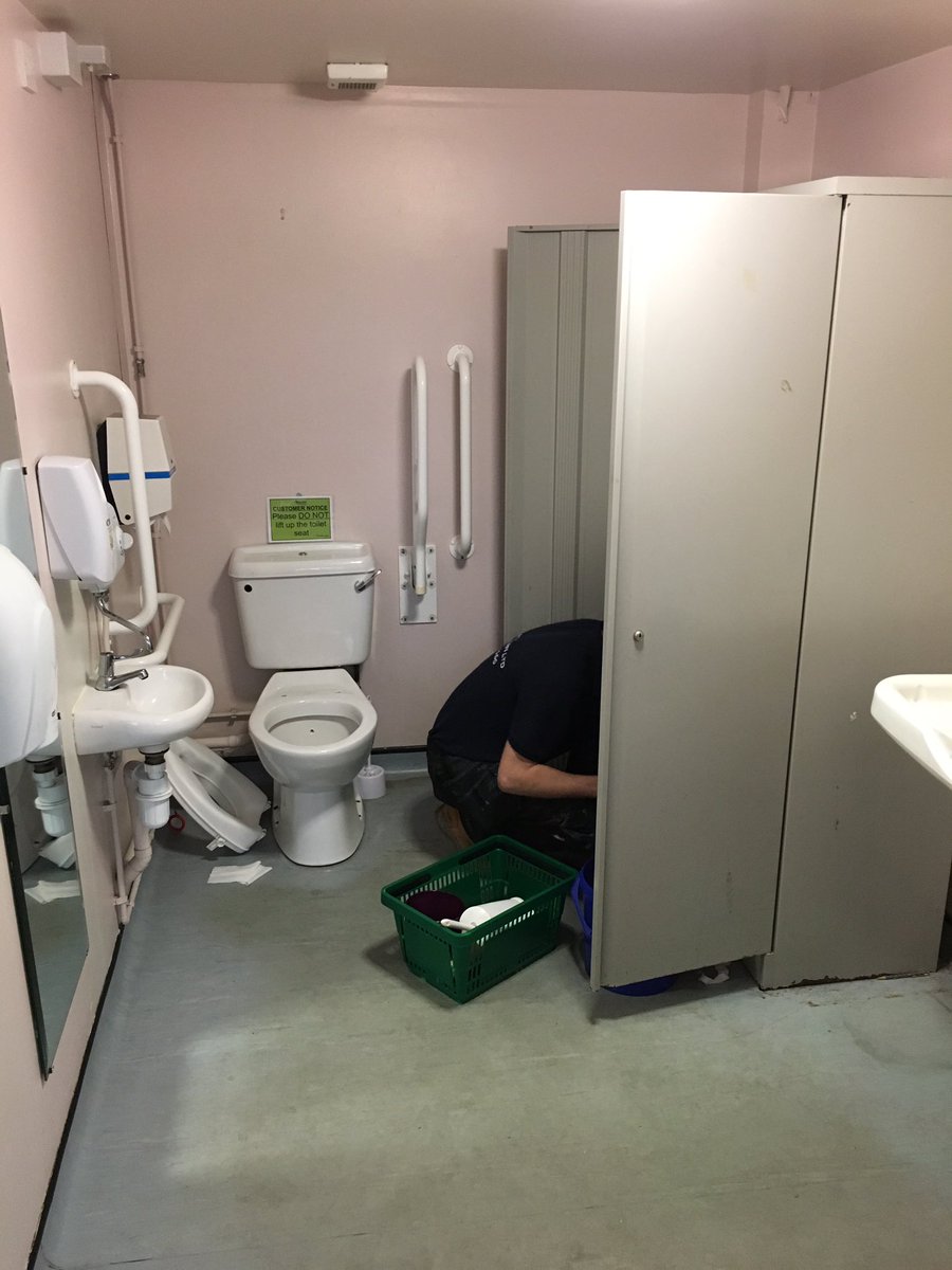 chiltonplumb's tweet photo. Starting works on New disabled toilet @Whiteleysgc. Look out for the transformation https://t.co/AZYn2Q5lfG