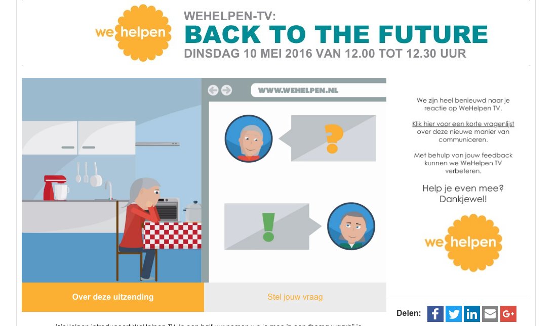 Nu live <a href="/WeHelpen/">wehelpen</a> TV <a href="/Coenstruct/">Coen van de Steeg</a> vertelt z'n verhaal over het #zorg platform #deeleconomie goo.gl/nc0RH6