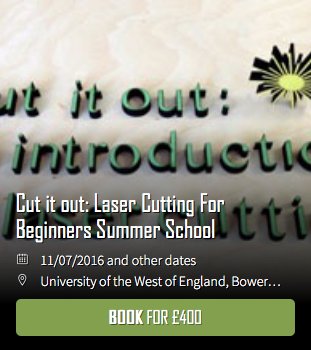 letstryarts's tweet photo. Tried #LaserCutting? This exciting 4day summer school is perfect for anyone interested https://t.co/e32rF4QsNf https://t.co/ZYFIlbjE5z