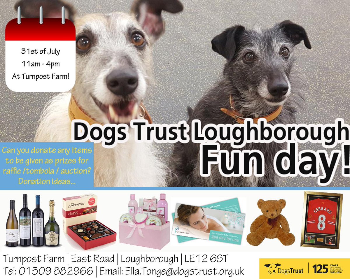 DT_Loughborough's tweet photo. Its that time of year again where we are thinking about Fun Day! Could you offer any tombola prizes? Thanks so much! https://t.co/lm1m7jwp7C