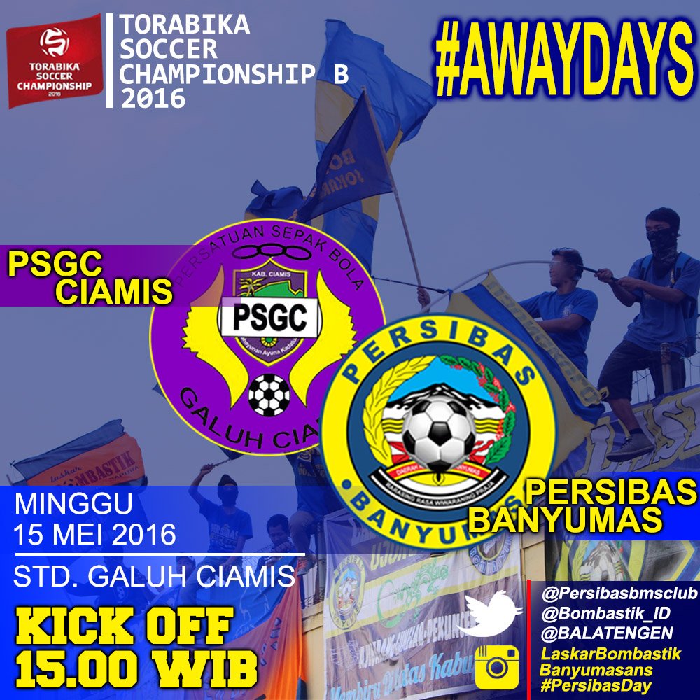 Hamin Lima #AwayDays #PiknikCiamis PSGC vs PERSIBAS, ayo nabung cah..