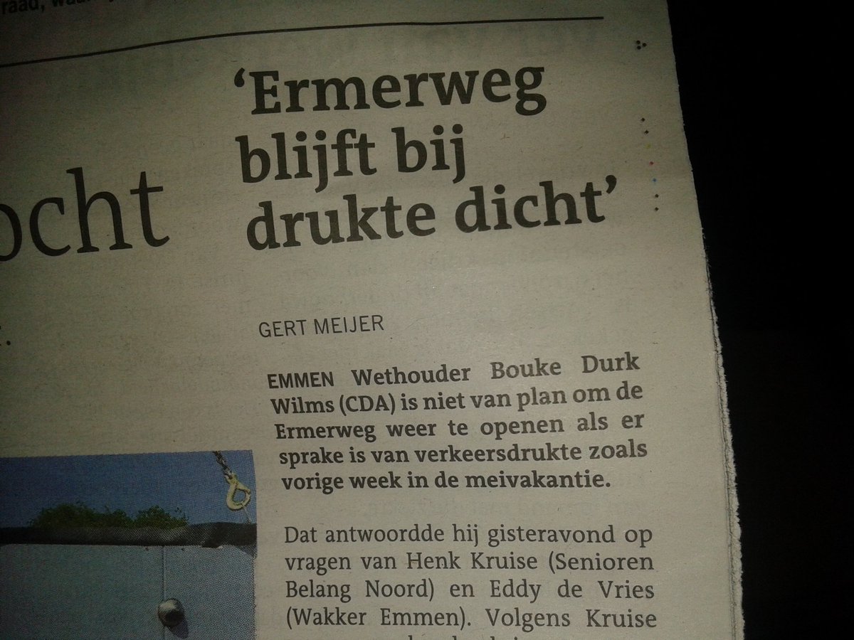 Monitoren is dus  belangrijker dan frustraties  van bezoekers of van het lokale verkeer