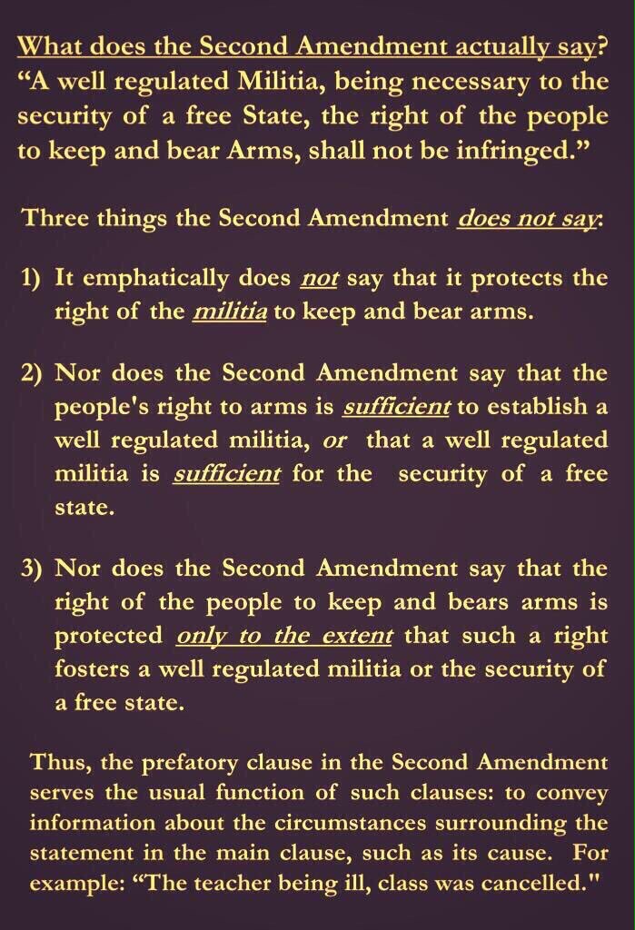 MomsPretend's tweet photo. Hey @MissLilySummers wrong amendment. The SECOND Amendment does not say what you think.

#2A #RKBA #TCOT @janimine https://t.co/yUiJ0hnd2w