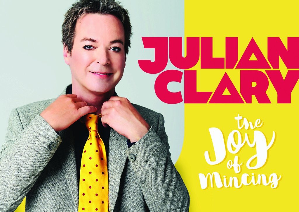 GIGLOOuk's tweet photo. Catch@JulianClary's #JoyofMincing at @EICC on May 13 • @TicketWebUK > https://t.co/V24iE7cmD0 #GIGLOOedinburgh https://t.co/nYge6SqCFu