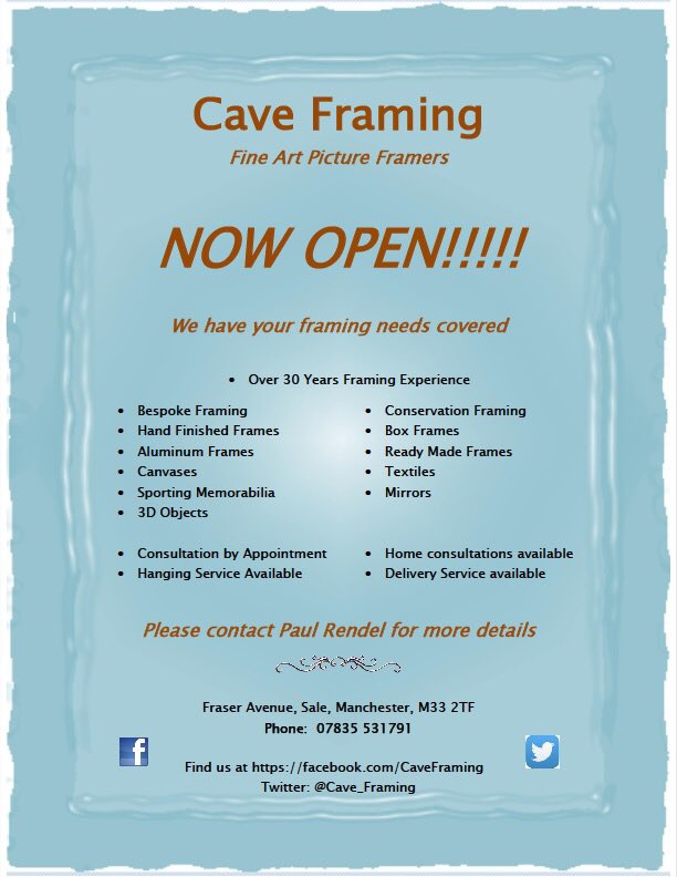 Ready for your orders!! <a href="/cave_framing/">Cave Framing</a>