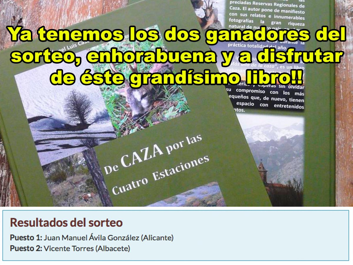 SorteosyLicenci's tweet image. Gracias a tod@s por participar, también podéis adquirir el libro en la web del autor; decazacuatroestaciones.es