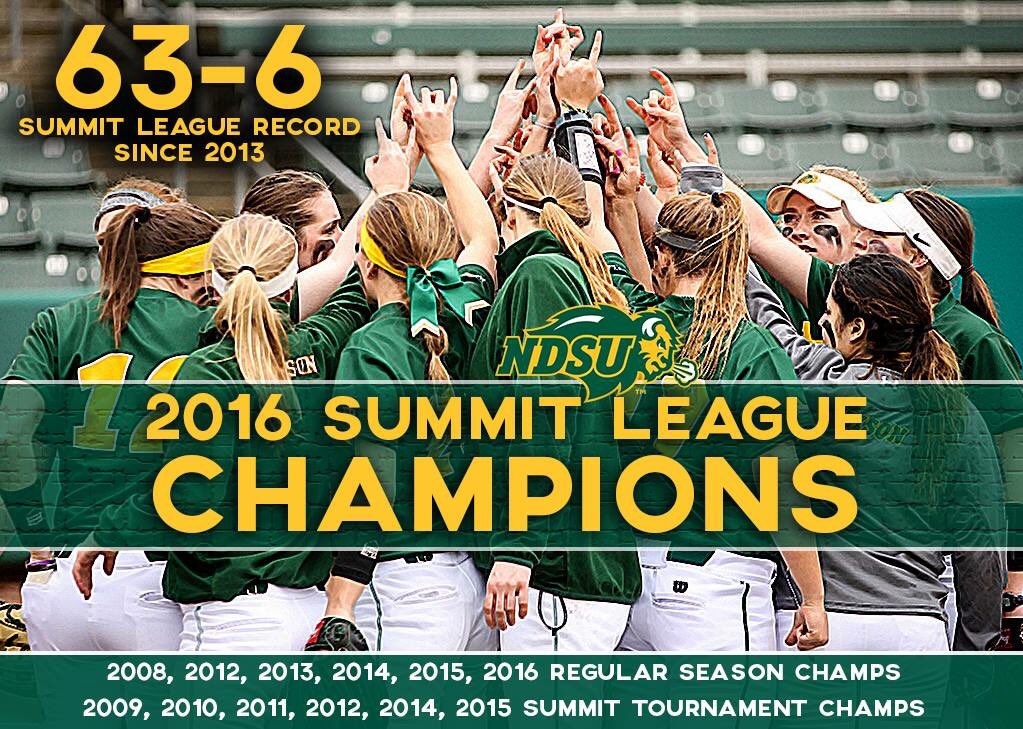 Did You Know...

Since 2013 NDSU Softball is 63-6 in Summit play.

Join us at the Summit Trny in Fargo this week!
