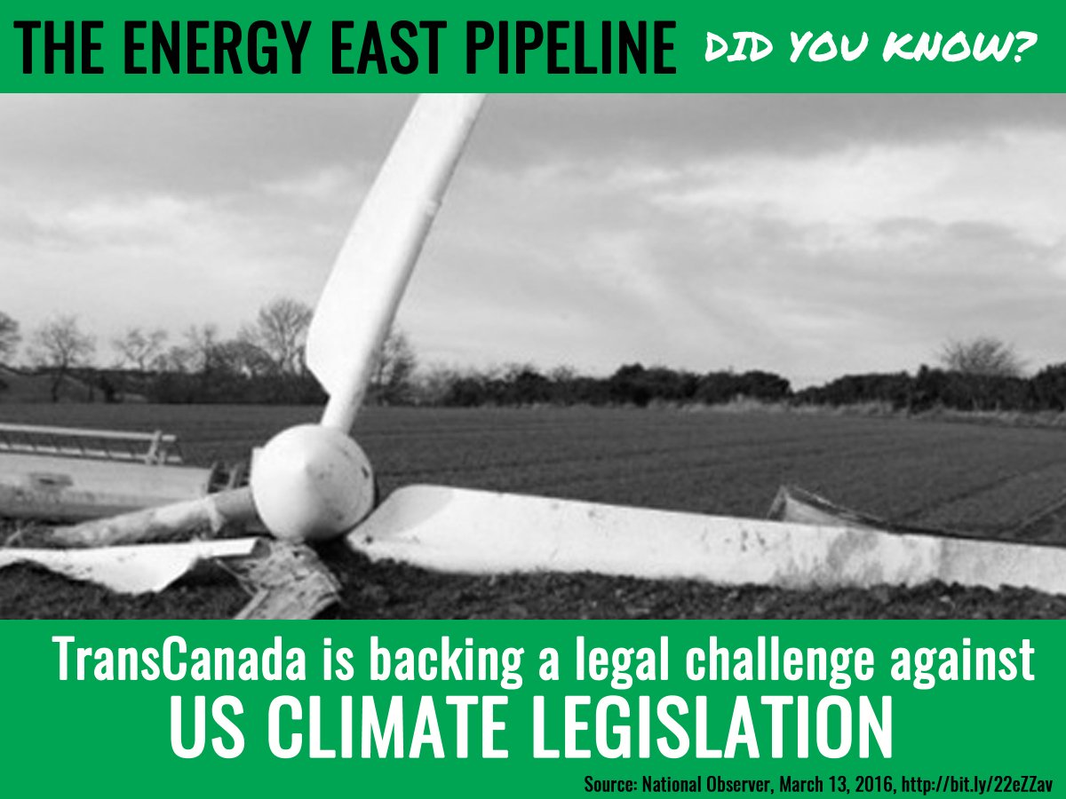 DefendClimate's tweet photo. #TransCanada pretends to care about people...What about the #climate ? #EnergyEast https://t.co/OQ83nJo30k https://t.co/MpjvoIi9gF