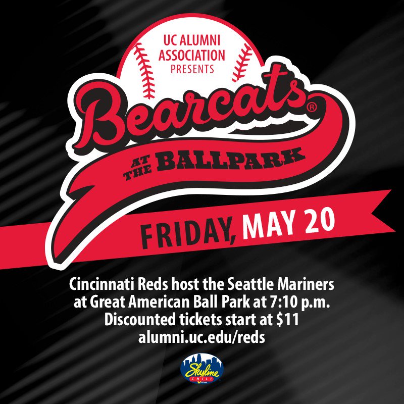 Have you booked your spot at Bearcats at the Ballpark on May 20? Join the fun - alumni.uc.edu/reds #UCReds