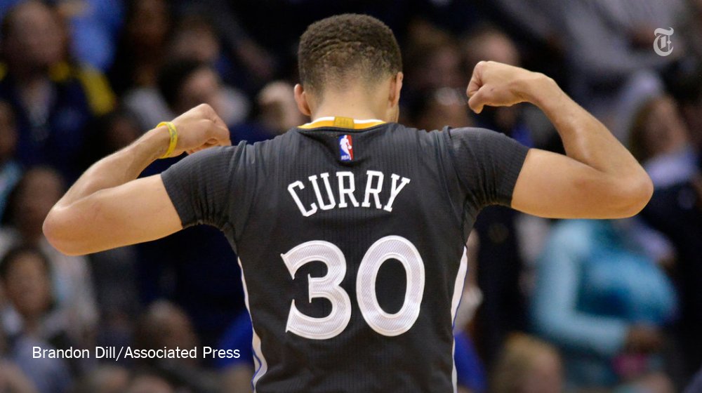nytimes's tweet image. Stephen Curry is the first player in NBA history to be elected MVP by a unanimous vote nyti.ms/27b2b6s