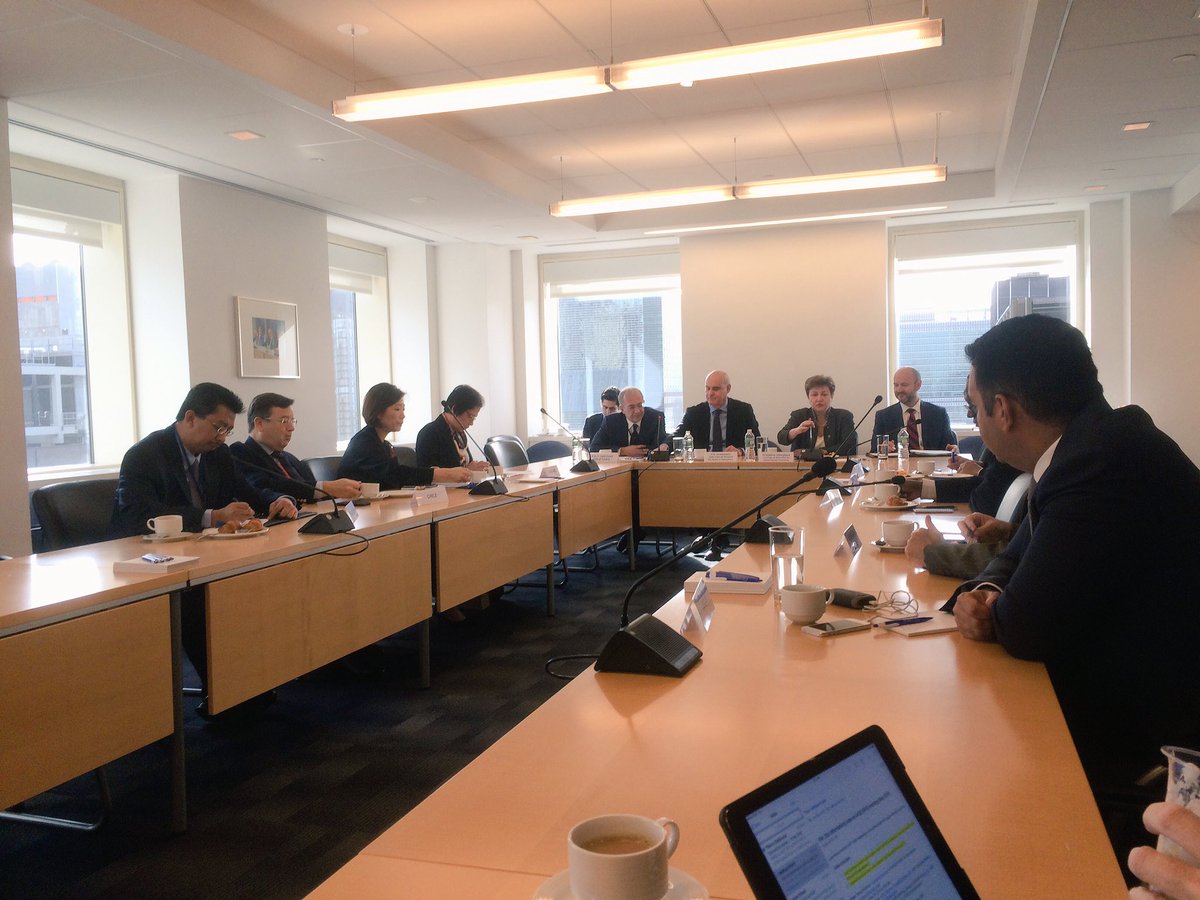 KGeorgieva's tweet photo. Early morning brief on #GrandBargain w/ UN member states. Great interest in joining "bargain" #2important2fail https://t.co/eGFMl06t0Q