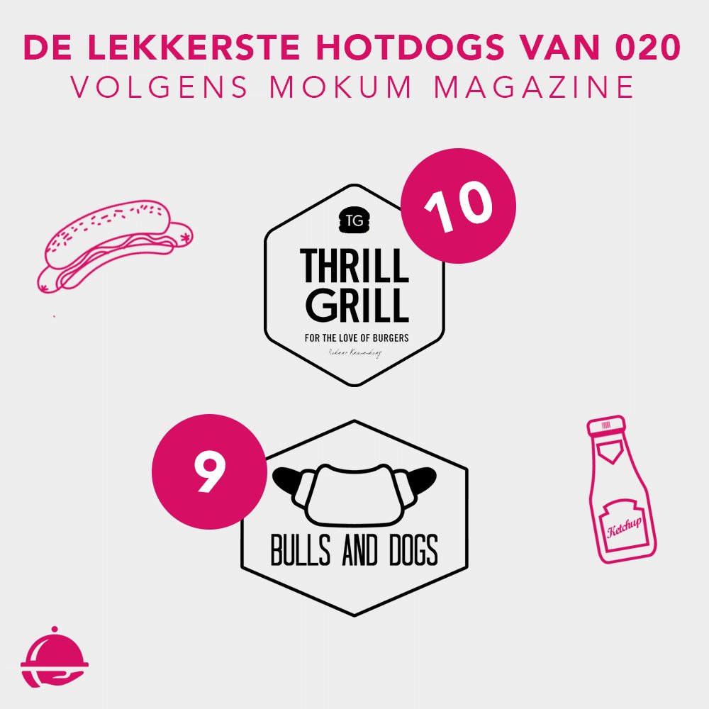 Dankzij <a href="/ThrillGrill/">Thrill Grill</a> &amp; <a href="/bullsanddogs/">Bulls and Dogs</a> bezorgen we de beste #hotdogs van #Amsterdam. Proeven? bit.ly/1ZAJKT1