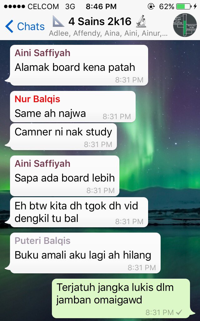 apanz_'s tweet photo. Inilah apa jadi kalau kelas ada combination Bio dan LK 😂😂😂
#4Sains https://t.co/WlEguHcrI2