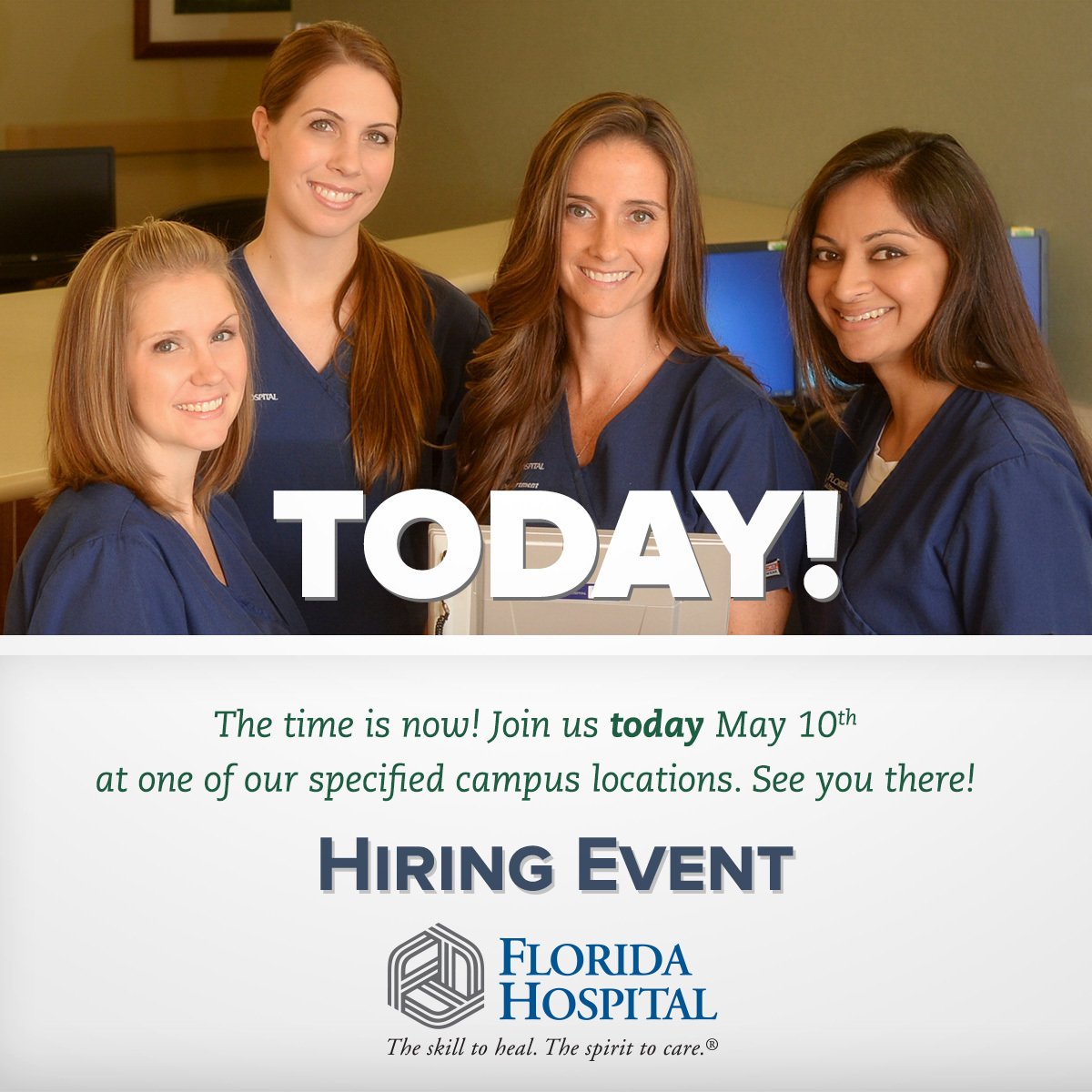 AdventHealth on Twitter "Today's the BIG DAY! See you at our hiring