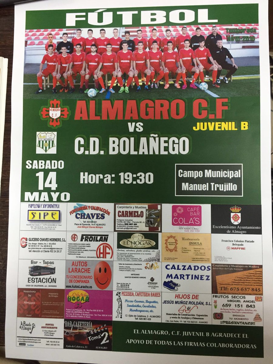 JProvincial's tweet photo. El próximo Sabado 14 recibimos a @cdbolanego juvenil en el trujillo! Os esperamoos para el derbi! #VamosRojos 🔴🔴🔴🔴 https://t.co/HfrwtOCIIw