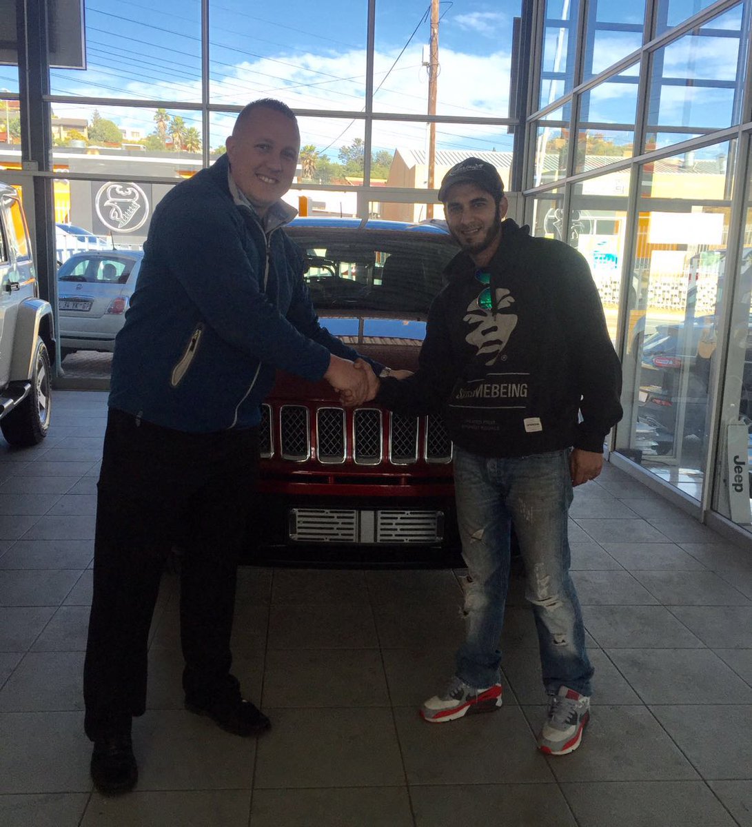 AnnVaal's tweet photo. Congratulations! Mr Sanei taking delivery of his Jeep Compass https://t.co/AV20tsv5nQ