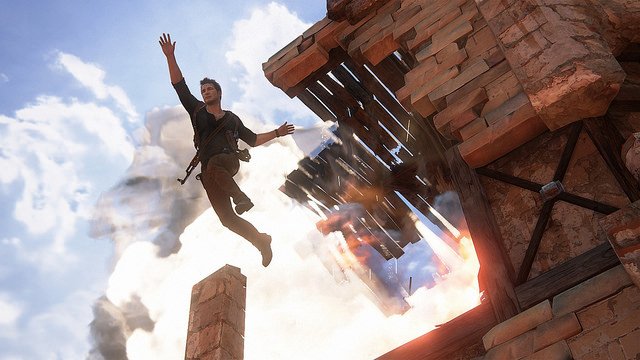 PlayStation's tweet image. Uncharted 4: A Thief's End launches today on PS4. Nathan Drake's final adventure is here: play.st/24IjWYJ