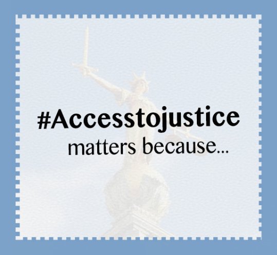 ccesstojustice's tweet photo. Support #accesstojustice to provide #accesstohope. Share why #accesstojustice matters to you! https://t.co/F224WxDxVZ