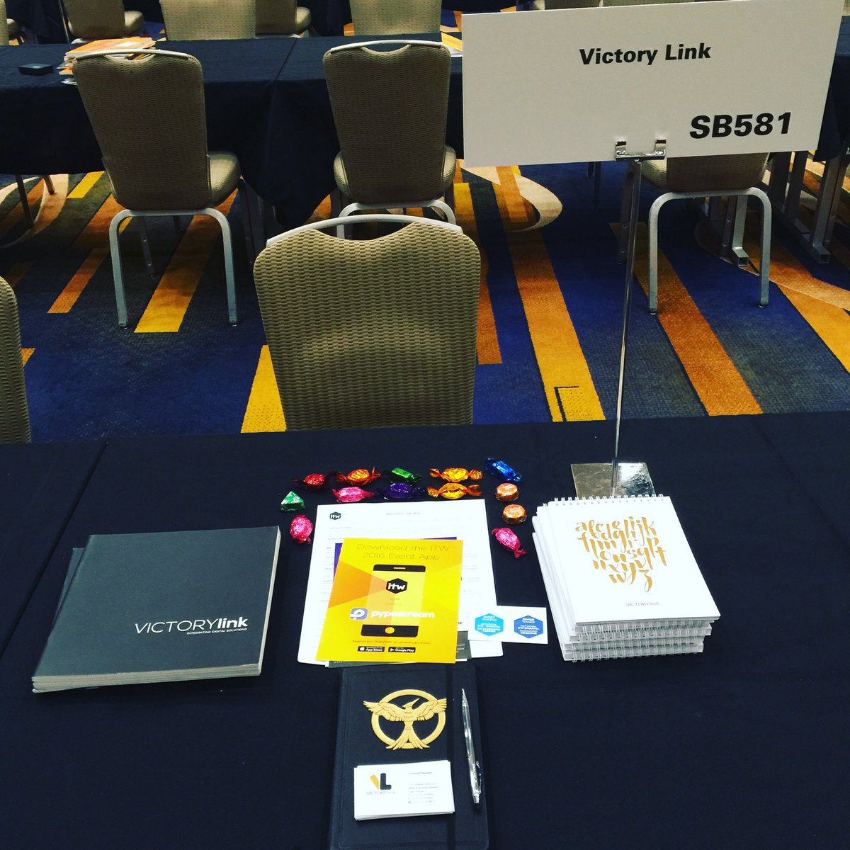 YNajeeb's tweet photo. Good morning #ITW2016 meet us at Swiss Hotel Bronze Level Table SB581 #itwprizes #victorylink SMS &amp; VAS https://t.co/U9XxqQoZAt