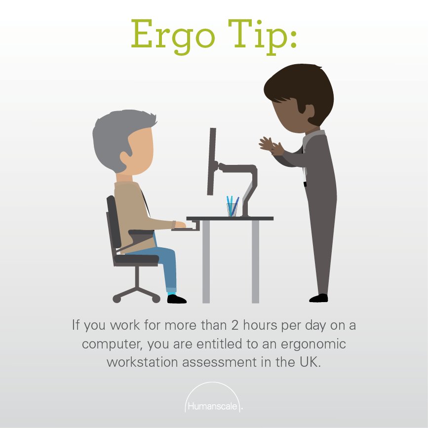 humanscale's tweet photo. Work more comfortably. #HumanscaleErgoTips #WorkWellness #Ergonomics https://t.co/8gYcS9wI7t