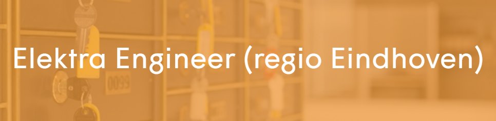 #Vacature: Wij zijn op zoek naar een Elektra #Engineer (regio Eindhoven)! ow.ly/BJdC3004j0y