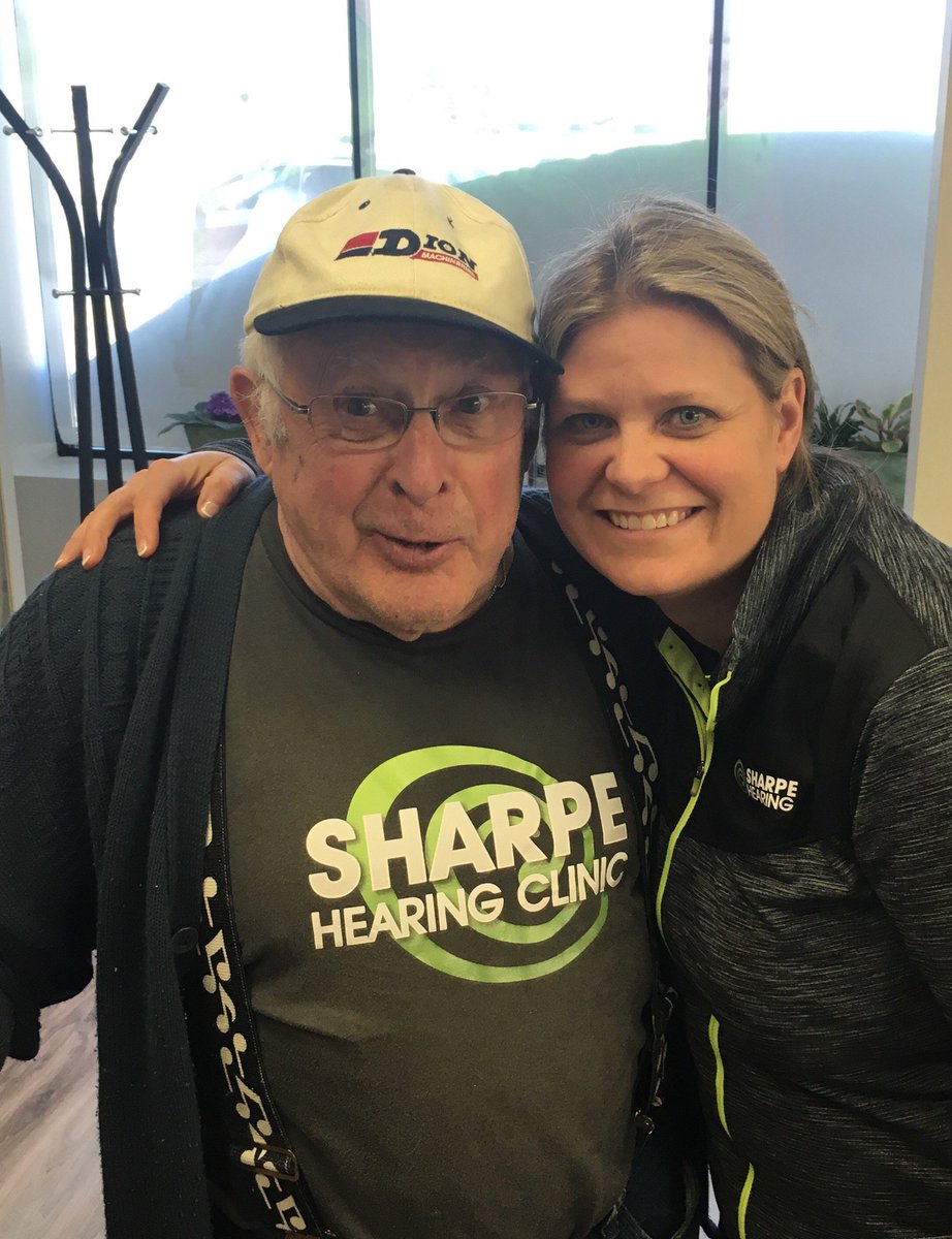 HearingSharpe's tweet photo. "Now that Josephine can hear better, I can't get away with anything!" #betterhearing #Collingwood #Barrie #sharpears https://t.co/8Y780s9nuw