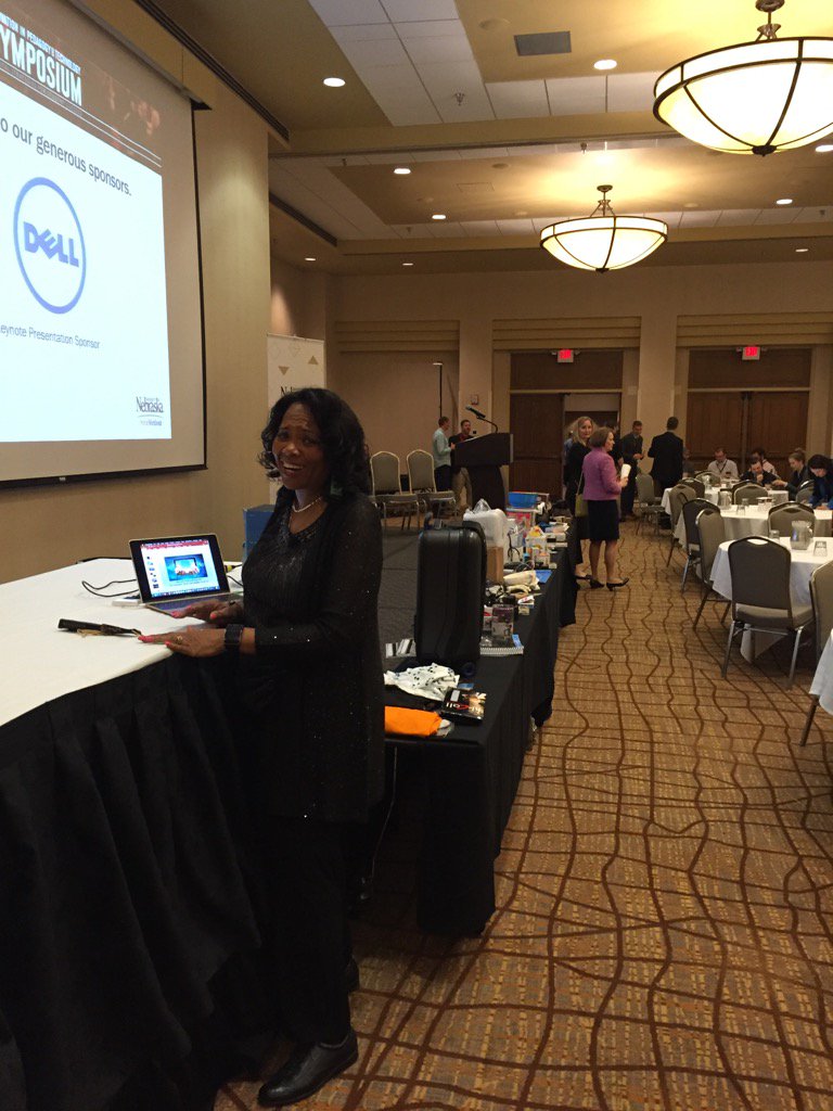 Awaiting Robbie Melton's presentation at the University of Nebraska