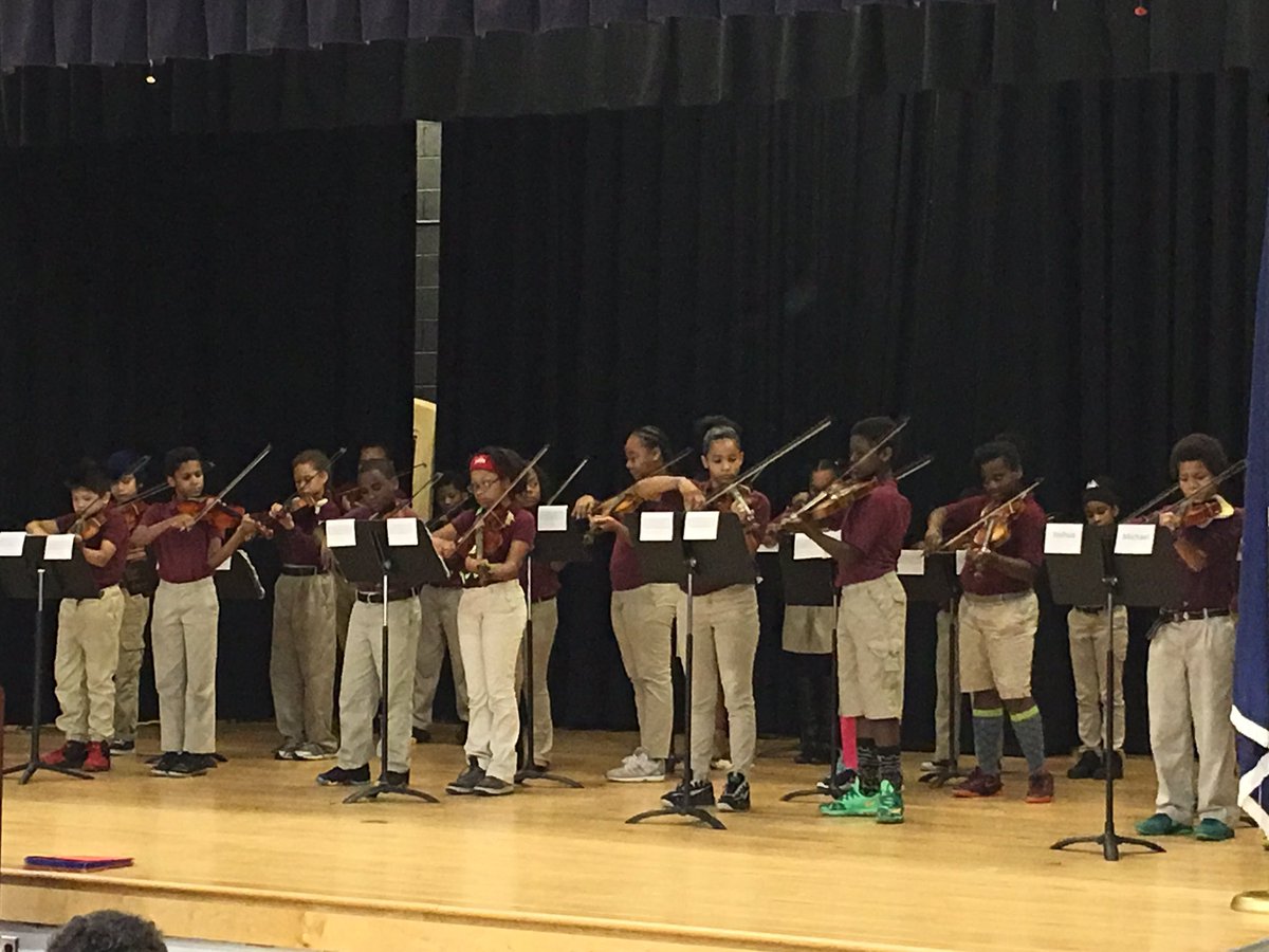 Our Strings scholars performing during the Awards Assembly!! CPES has a lot of TALENT!!!!! #futuremusicians