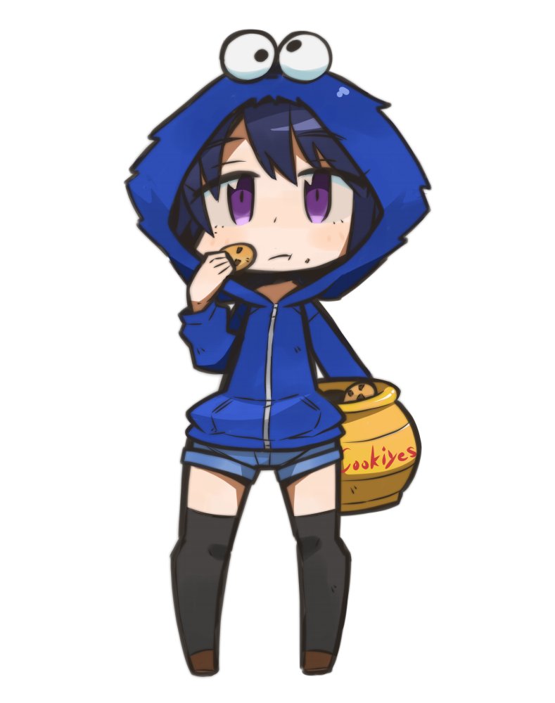 Ibara クッキーモンスターパーカーサトカ スクスト
