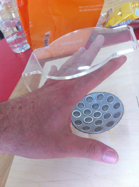 Feel voicing on your palm. My new company @tractandtouch makes ultrasound sing: your voice is hair! #CreationSpace