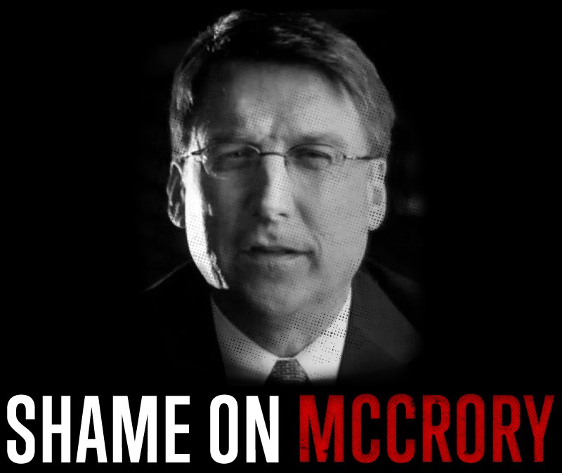 RoyCooperNC's tweet image. Thousands have already signed asking @PatMcCroryNC to repeal #HB2. Add your name now: shameonmccrory.com