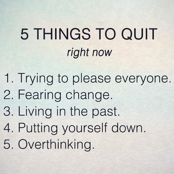ElitePilatesP's tweet photo. 5 things to quit right now!! #elitepilatesplus #mindfulness https://t.co/CB5KboloBs
