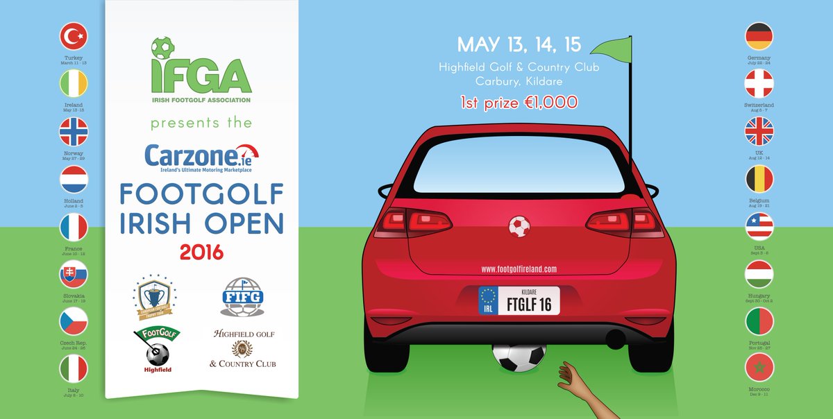 The <a href="/CarzoneIE/">Carzone</a> IRISH OPEN takes place this weekend 14-15 May at <a href="/highfieldgolfc/">highfieldgolf</a> 120 players, €1000 first prize