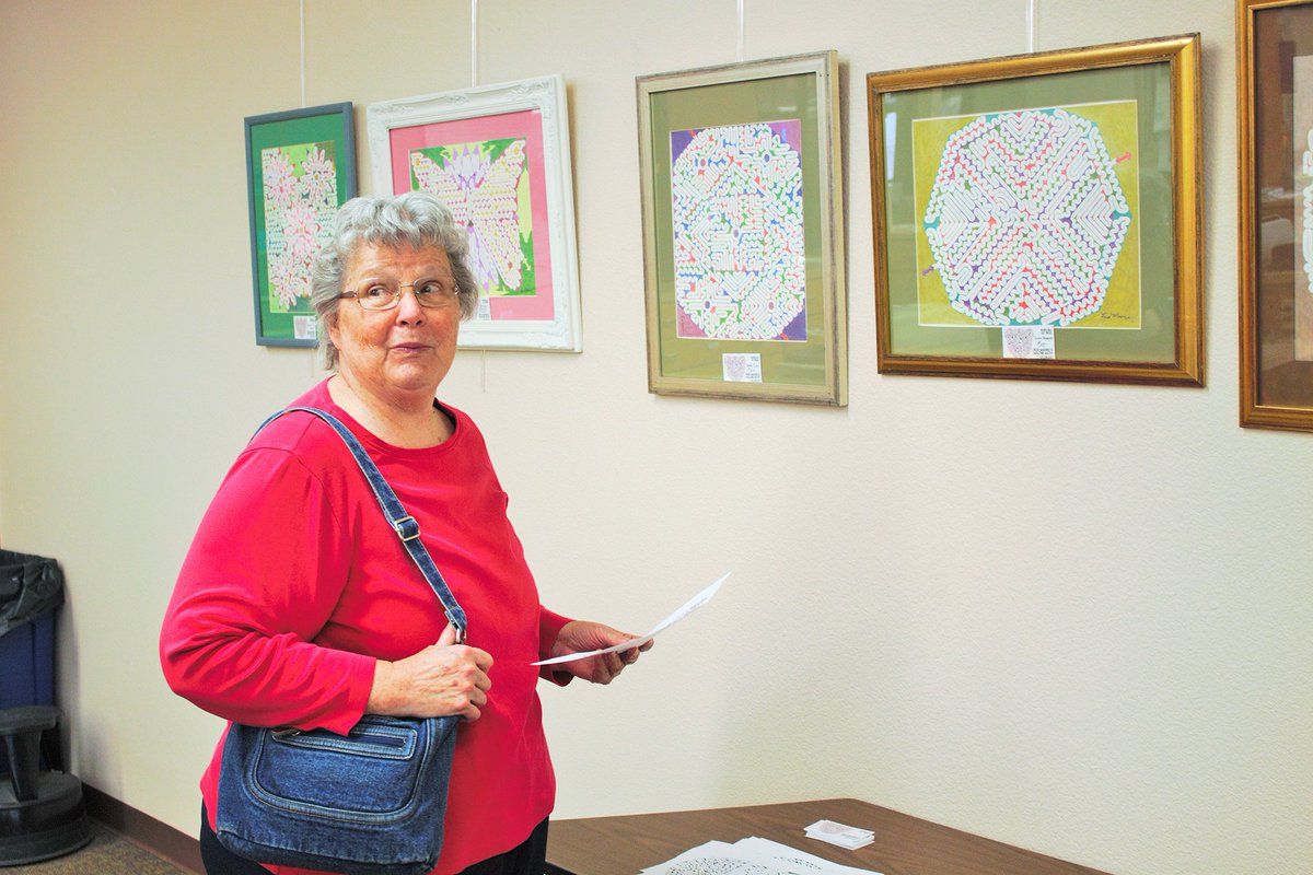 David Bell (@davidbell928) on Twitter photo Disabled vet's maze artwork on display at library. bit.ly/1qbmCyp
<a href="/saffordlibrary/">Safford Library</a> <a href="/VFWHQ/">VFW National HQ</a> <a href="/AmericanLegion/">The American Legion</a> Disabled vet's maze artwork on display at library. bit.ly/1qbmCyp
<a href="/saffordlibrary/">Safford Library</a> <a href="/VFWHQ/">VFW National HQ</a> <a href="/AmericanLegion/">The American Legion</a>