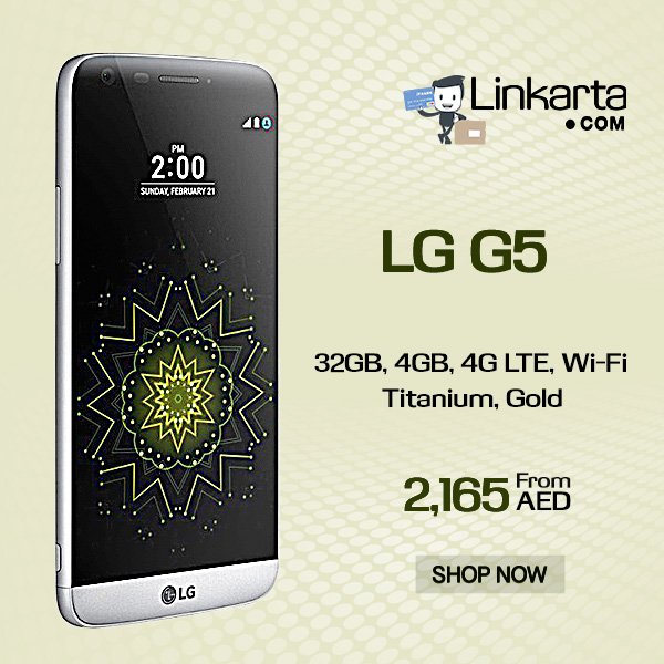 Linkarta's tweet photo. Shop #LG #Mobile #LGG5 32GB, 4GB,4G LTE, Wi-Fi Titanium,Gold @ #LowestPrice 
CLICK HERE ➜ ➜ 
https://t.co/KX4X0epc4W https://t.co/20tXea3Hka