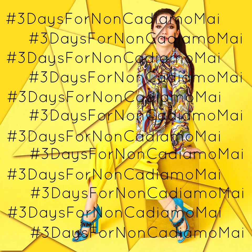 _LodovicaBRA's tweet photo. Bora, super divulgar? 💪🏾😃 #3DaysToNonCadiamoMai https://t.co/Hvu4tSWNIp