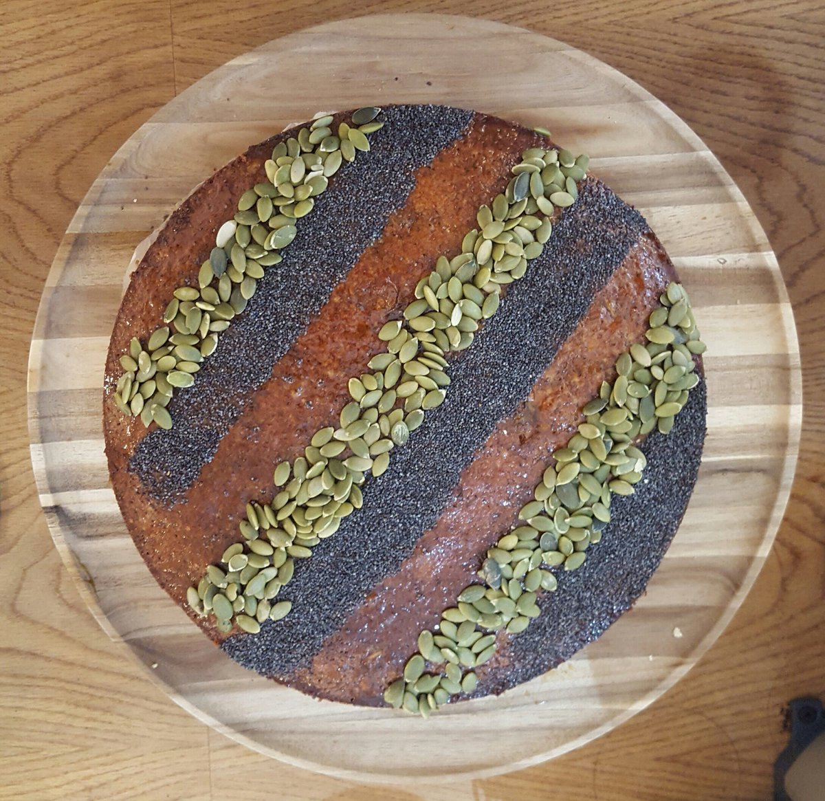 kaffeobelfast's tweet image. Citrus cake with pumpkin and poppy seeds. #nogluten #nodairy #springcake #fika