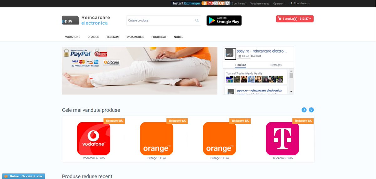 ppay_ro's tweet photo. Am lansat o noua versiune a site-ului https://t.co/8oqTsfSY3U #reincarcare #cartela #Paypal #Bitcoin #Romania #BTC https://t.co/xmRcaSaYK5