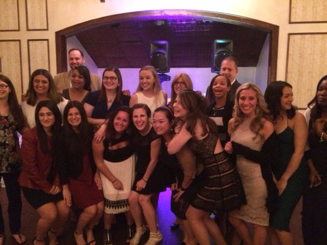 AdelphiSWDean's tweet image. Celebrating with graduating BSW students #proudofAUSSWstudents