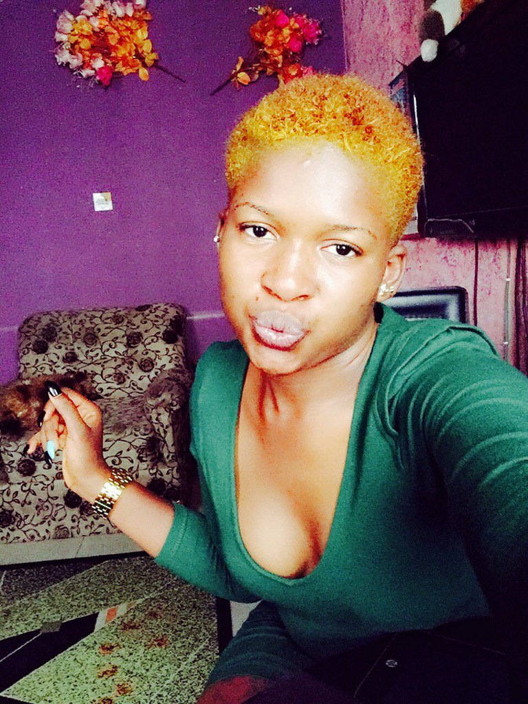 buchi_mary's tweet image. My new look n loving it so much ❤️😄💋